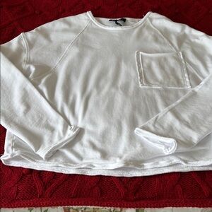 Madewell White Long Sleeve Top